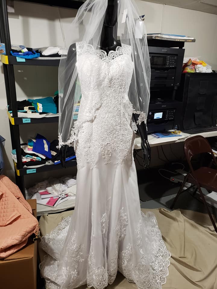 CUSTOM BLING WEDDING DRESS