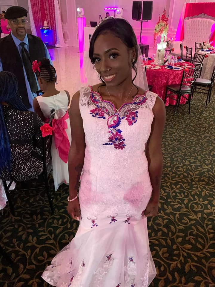 CUSTOM BLING WEDDING DRESS