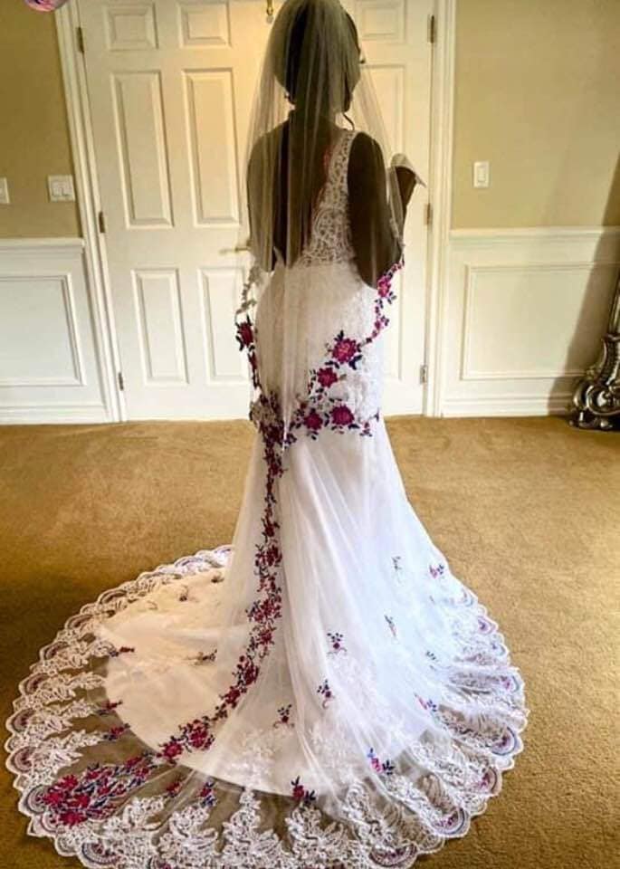 CUSTOM BLING WEDDING DRESS