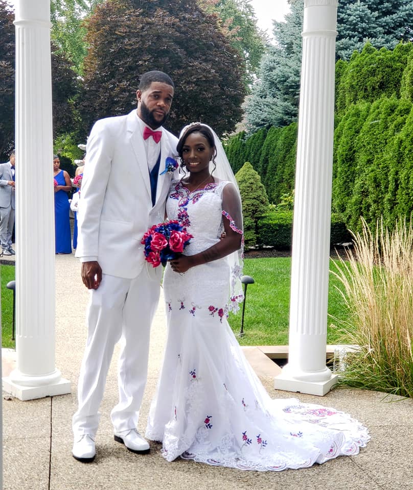 CUSTOM BLING WEDDING DRESS