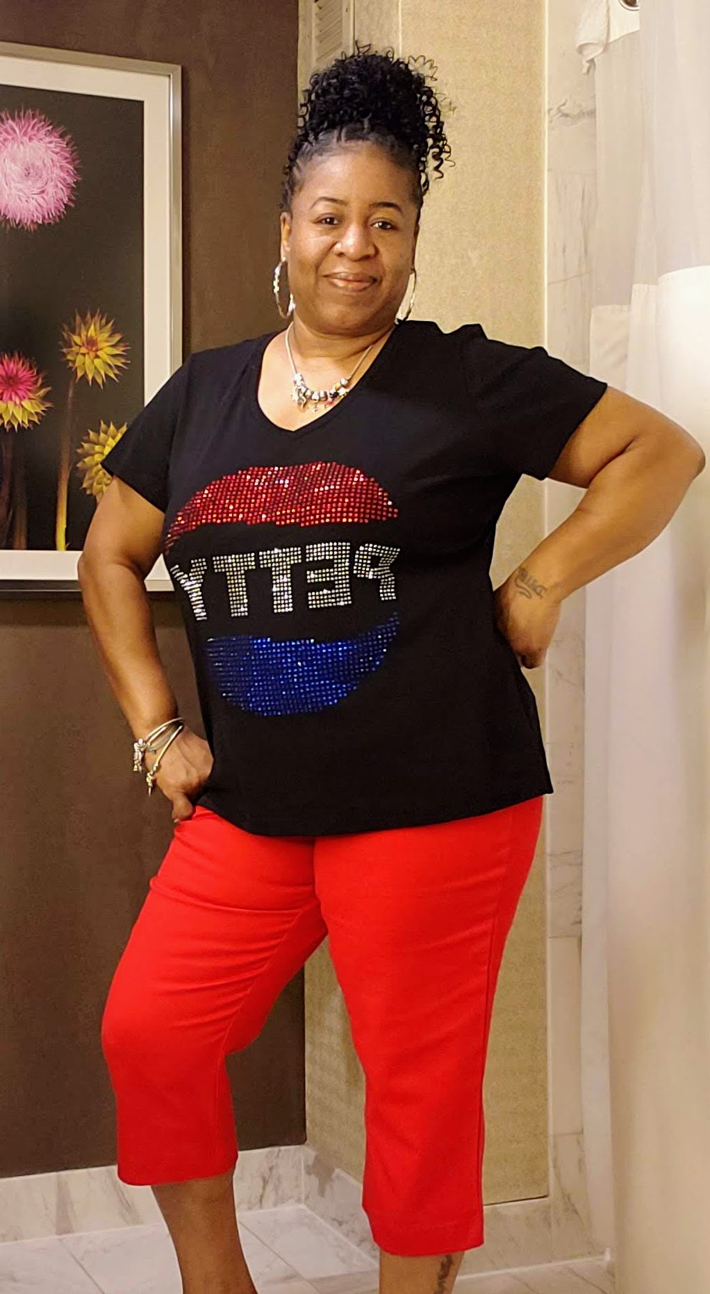 RHINESTONE "PETTY" SHIRT