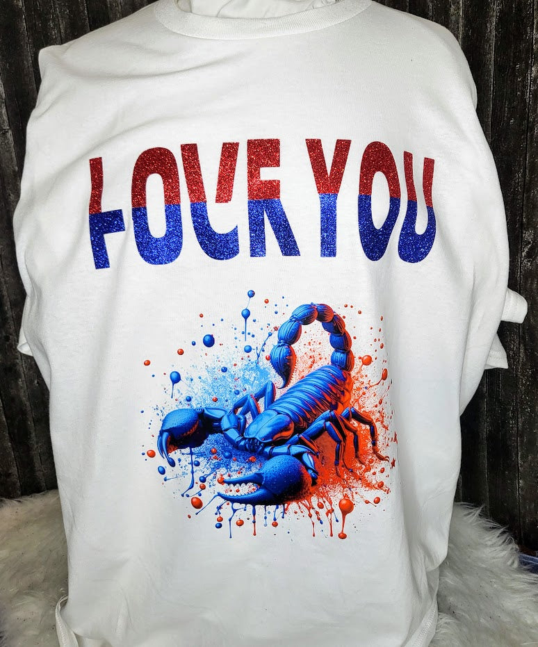 LOVE/FU#K YOU T- SHIRT WITH ZODIAC SIGN