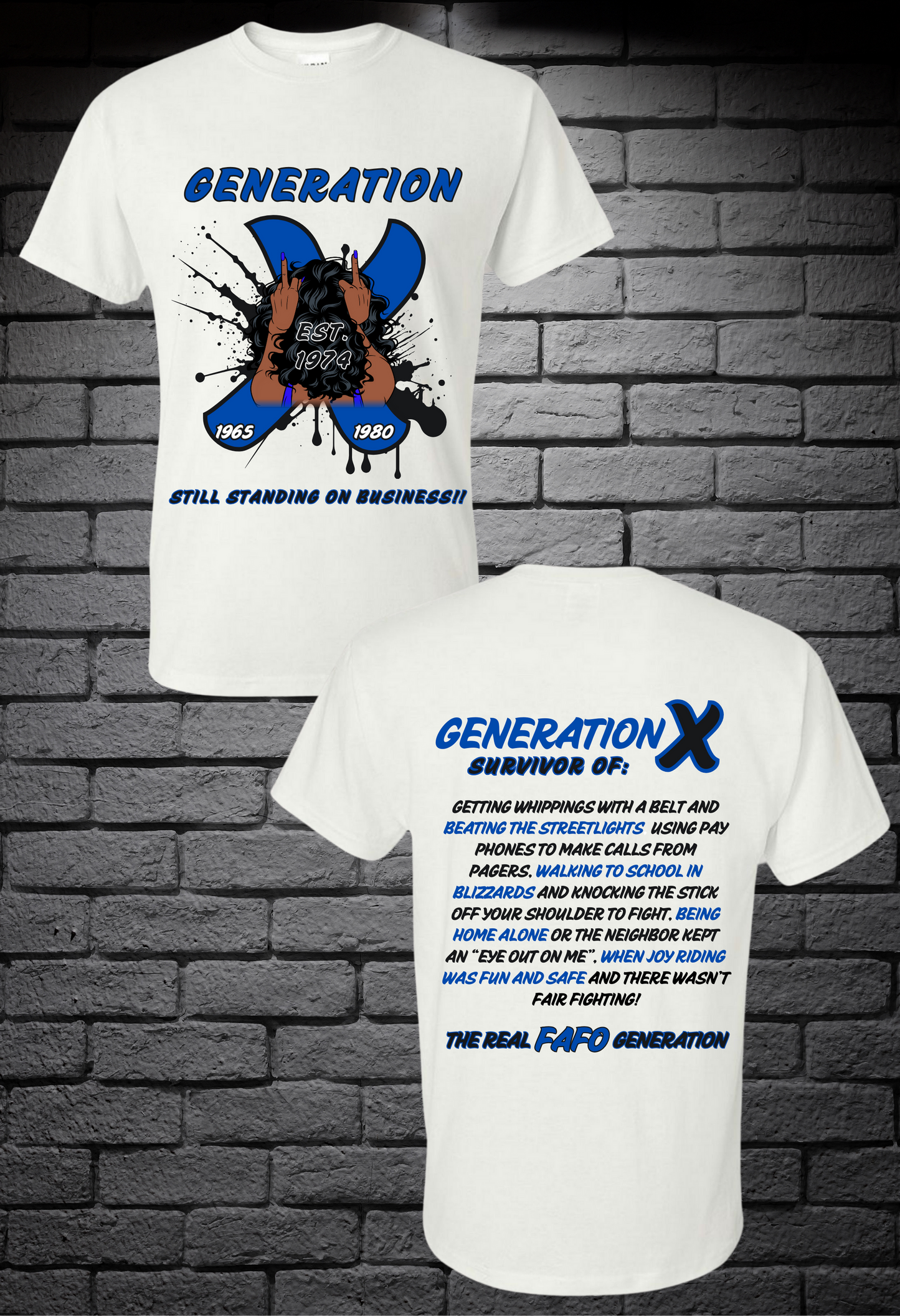 GENERATION X CUSTOM T-SHIRT