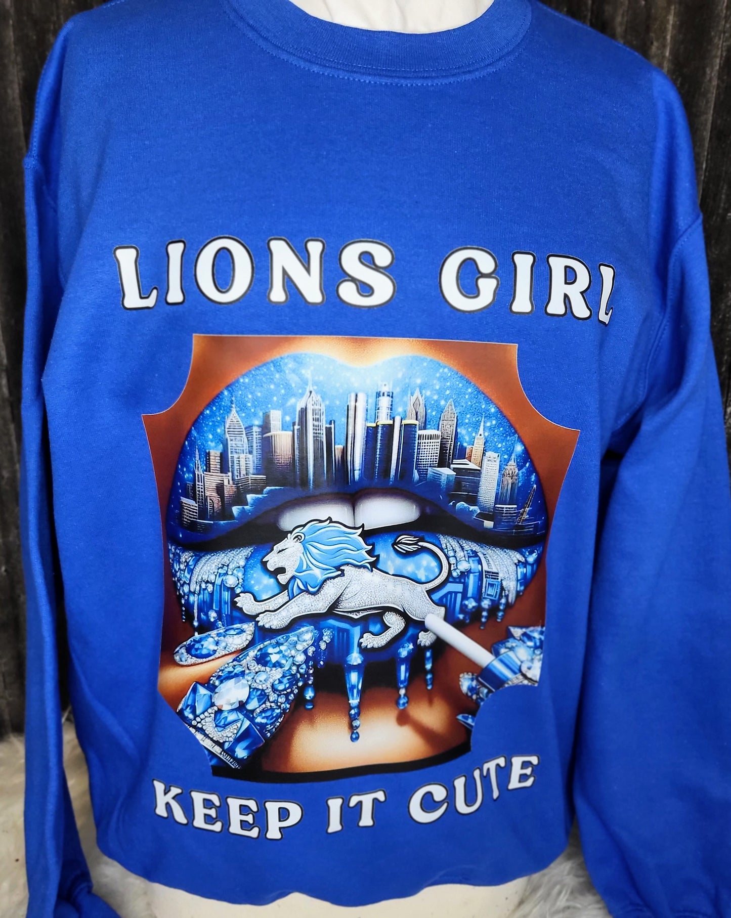 KEEP IT CUTE -OFF THE SHOULDERS L GIRL SWEATSHIRT