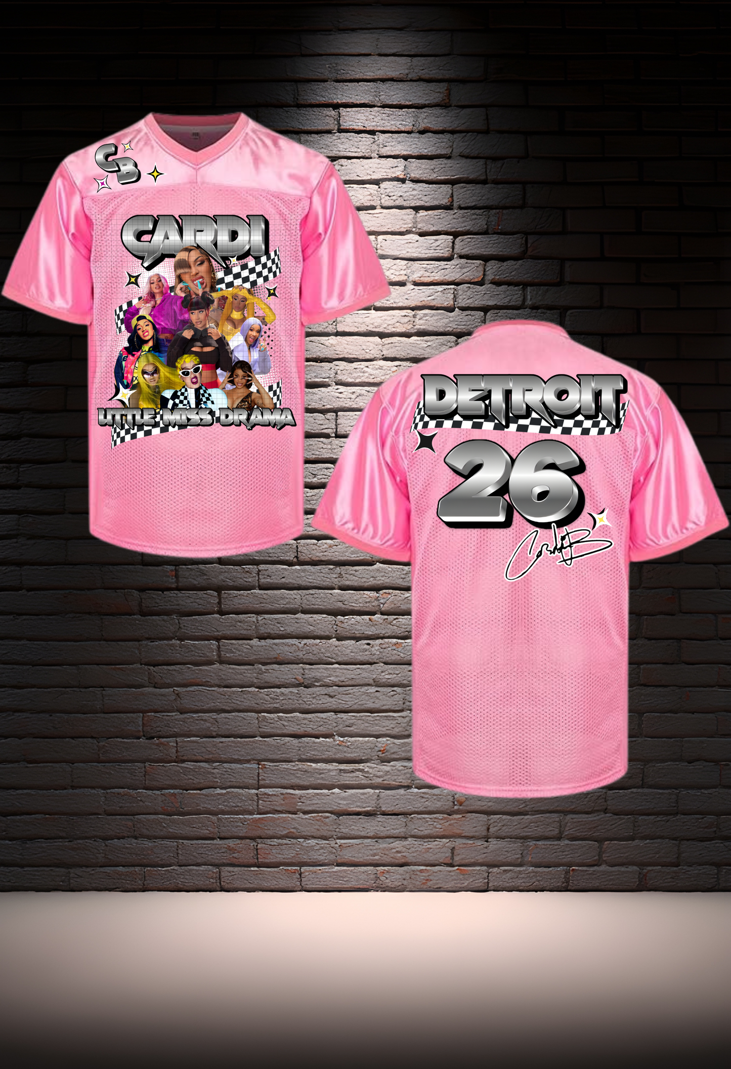 CARDI B LITTLE MISS DRAMA JERSEY