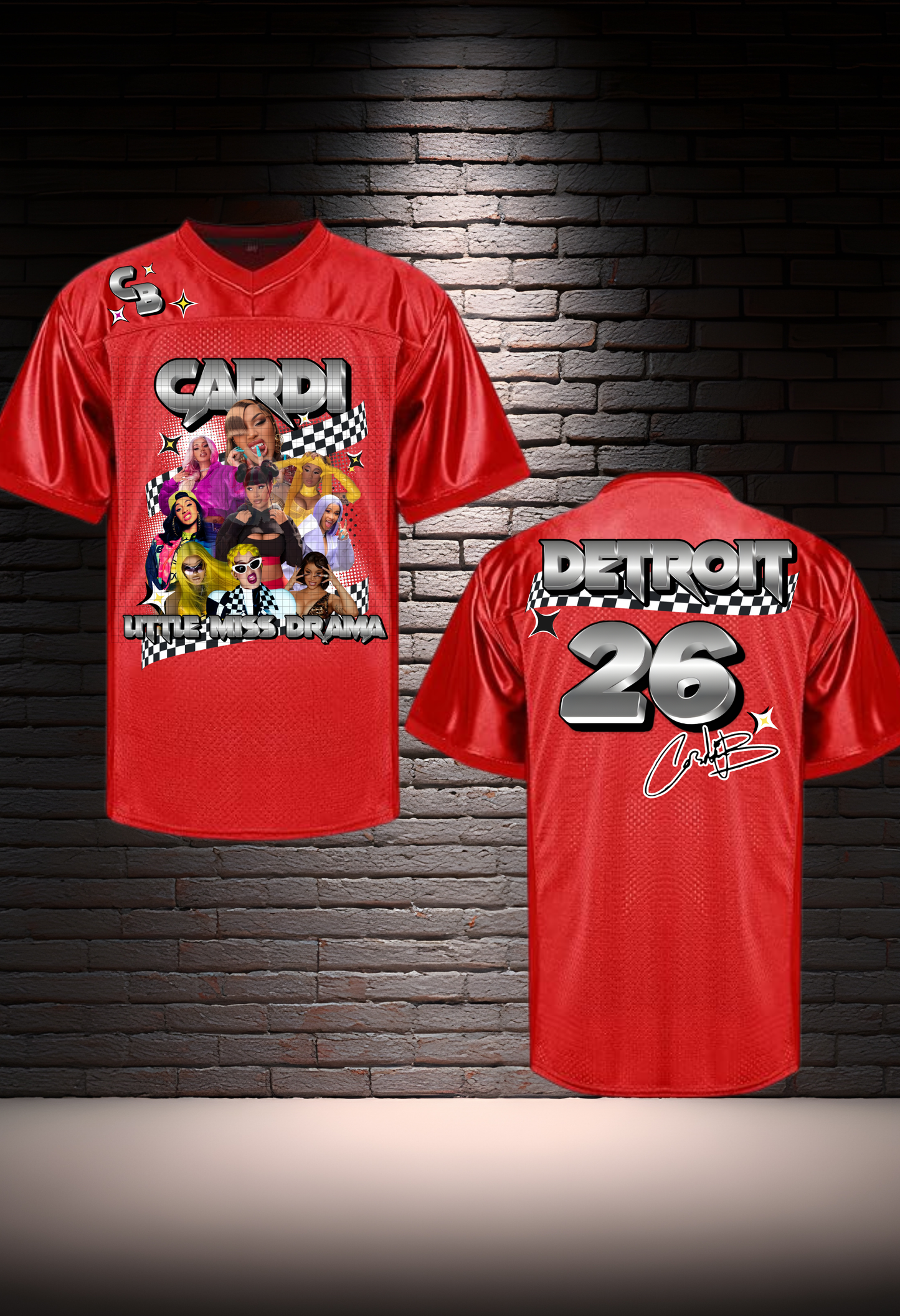 CARDI B LITTLE MISS DRAMA JERSEY