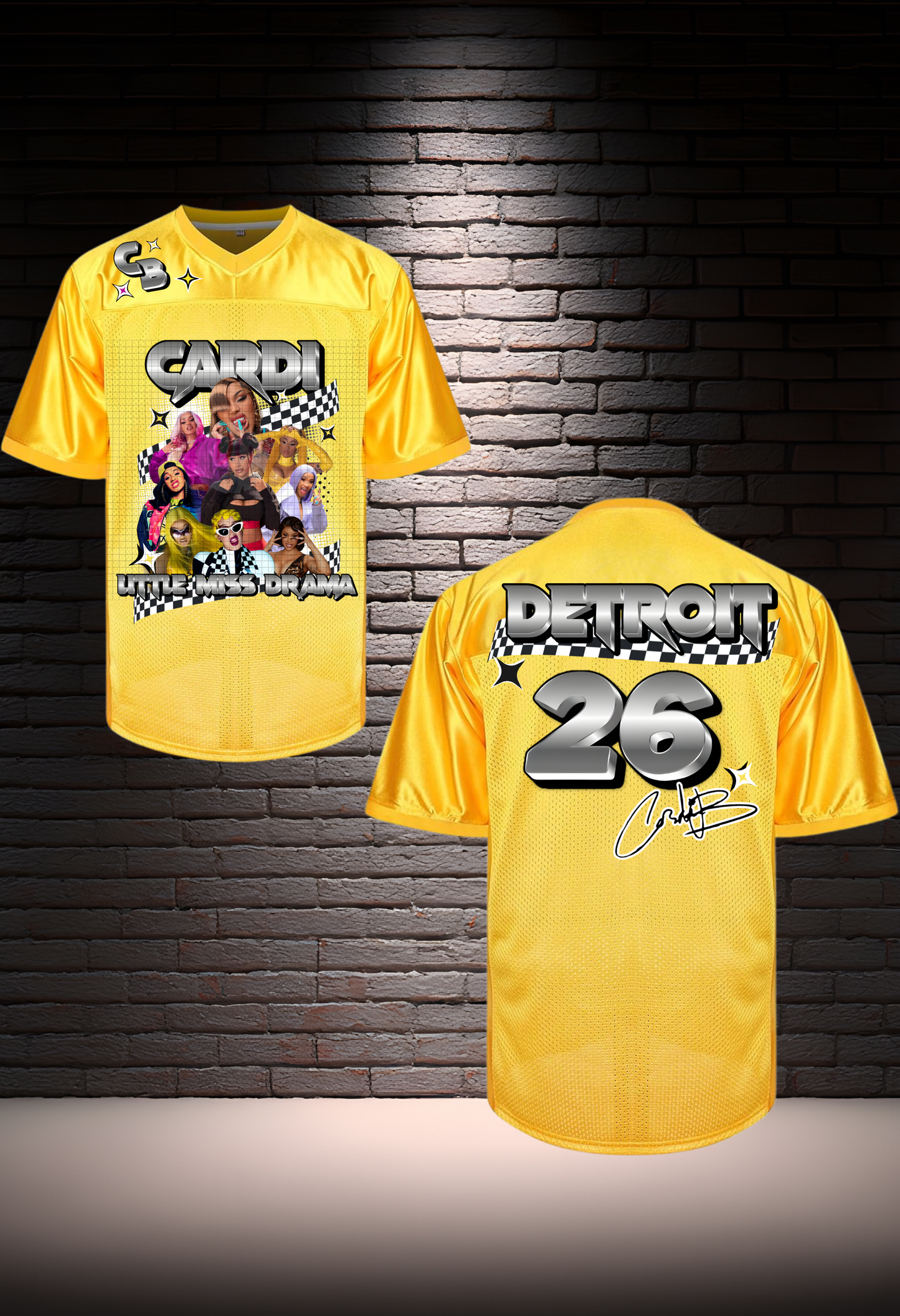 CARDI B LITTLE MISS DRAMA JERSEY