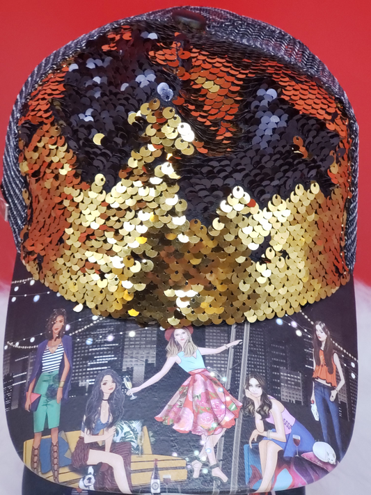 SEQUIN BASEBALL CAP