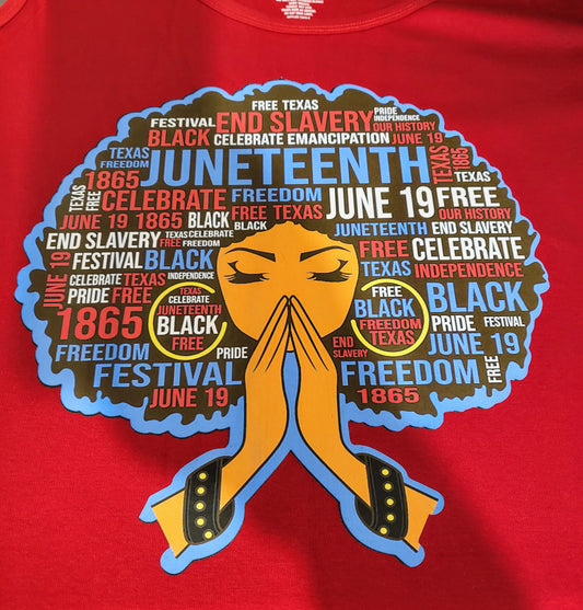 WOMAN AFRO JUNETEENTH SHIRT